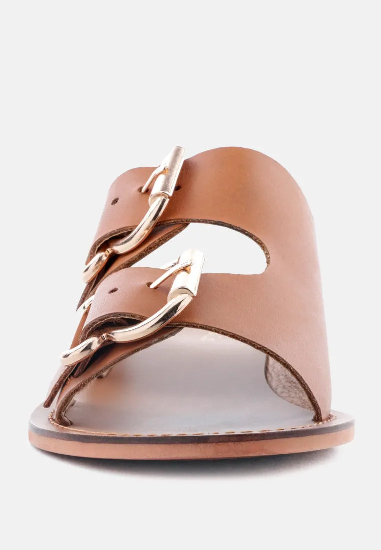 Kelly Flat Sandal With Buckle Straps