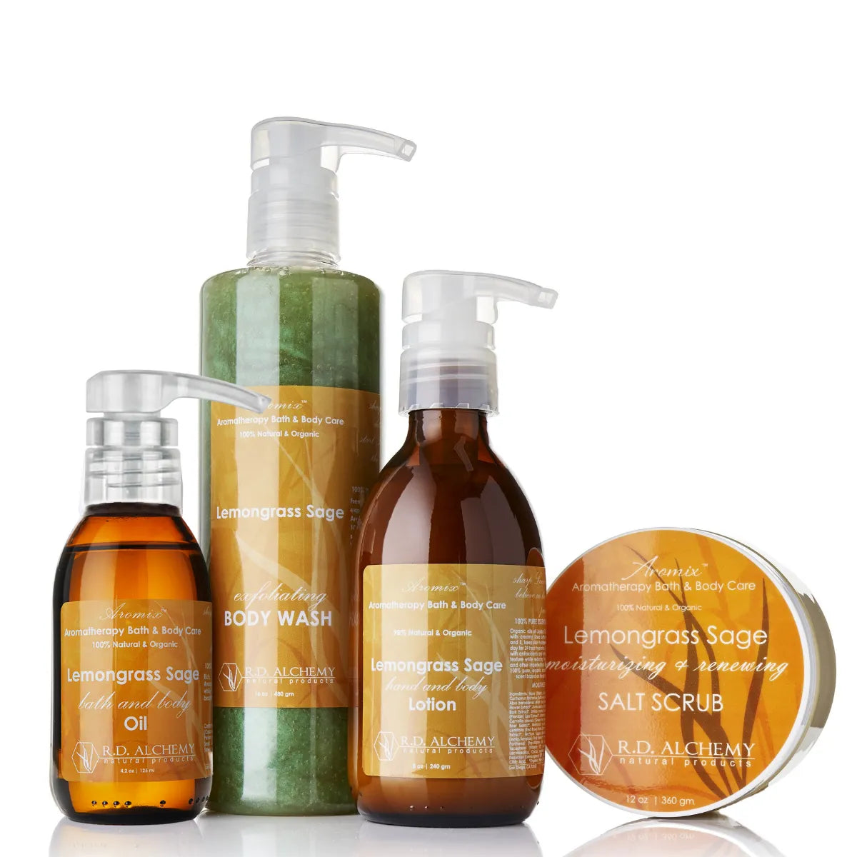 Lemongrass Sage Body Care Set.