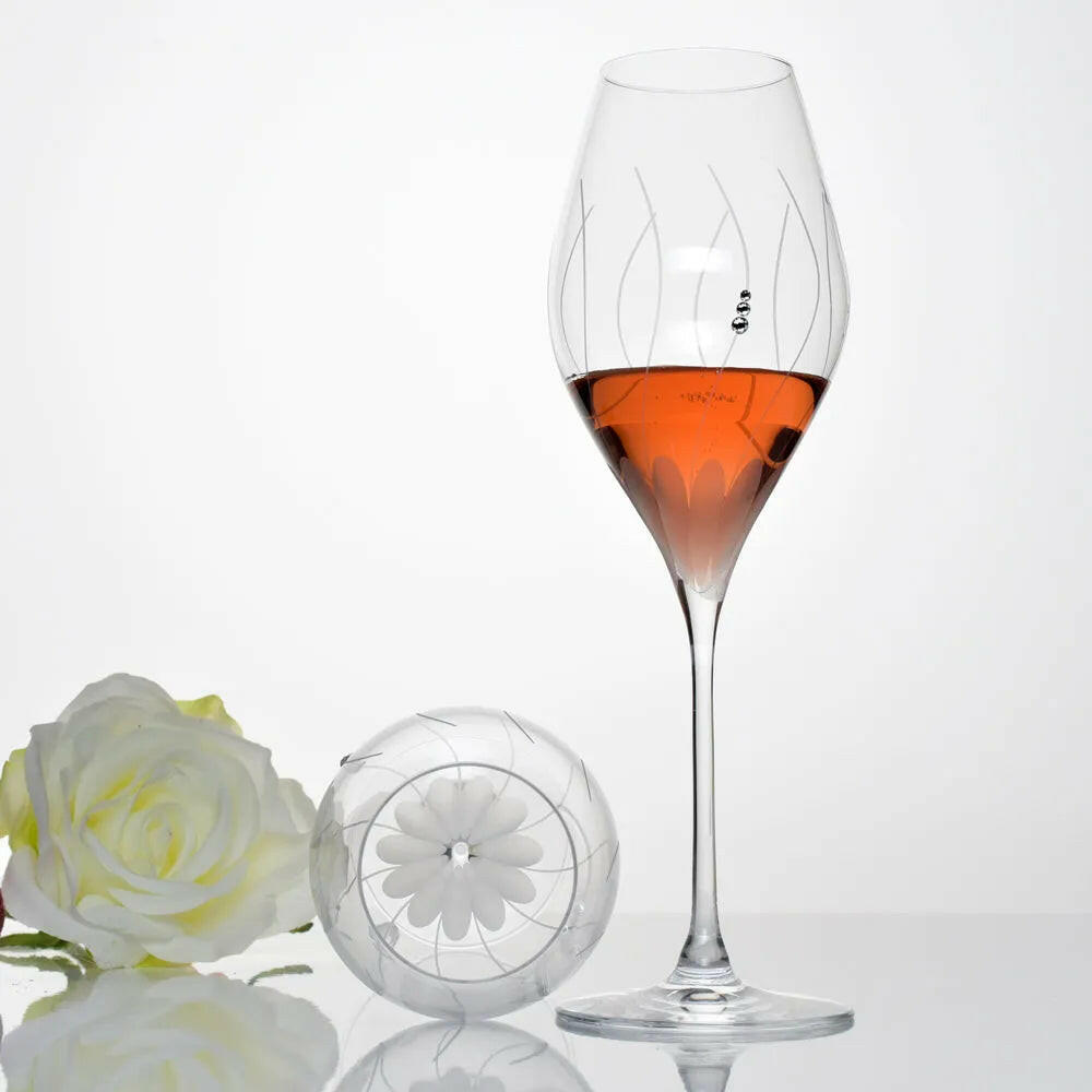 Lotus Rosé Champagne Glass - Set of 2 Gift Box.