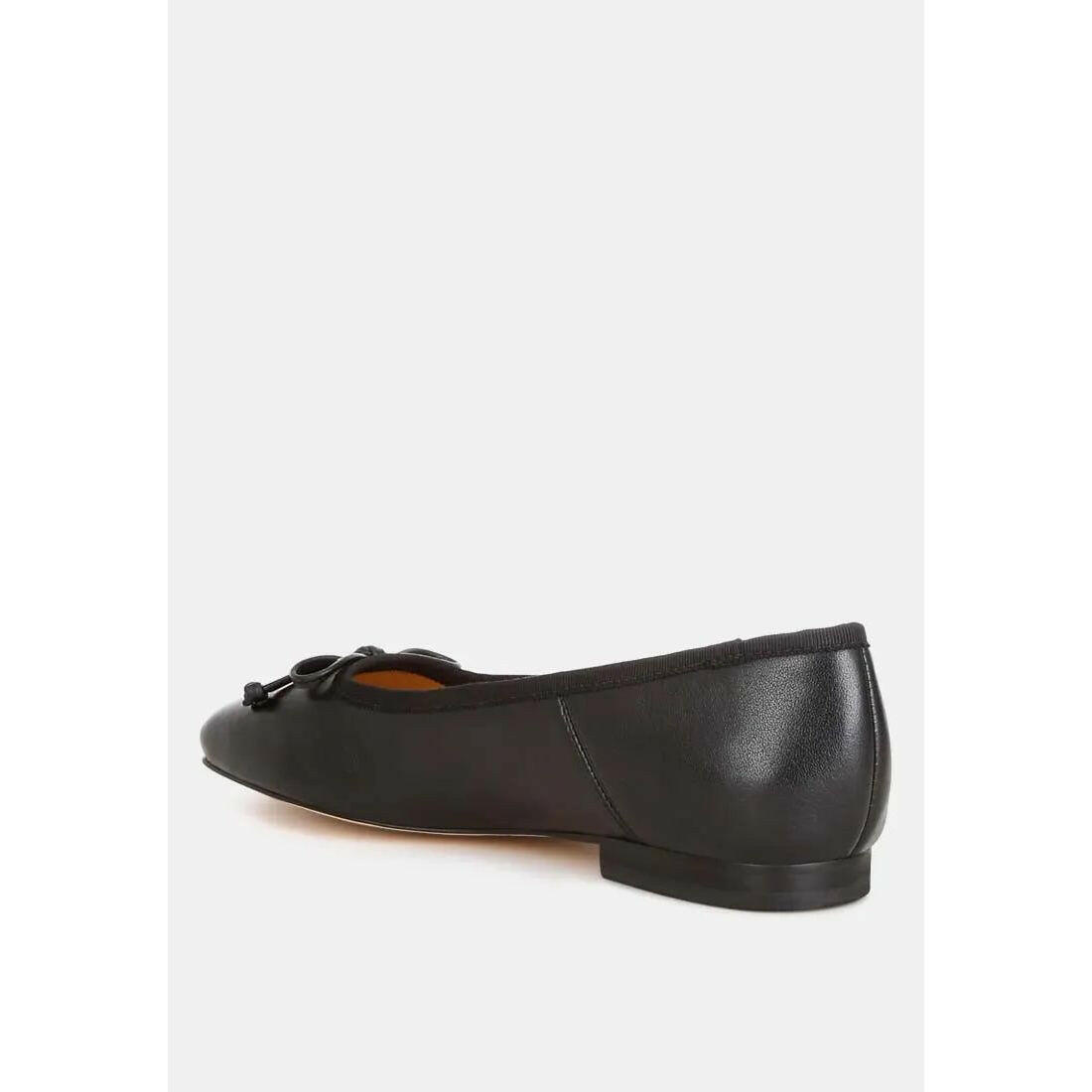 Lutten Square-Toe Bow Ballerinas.