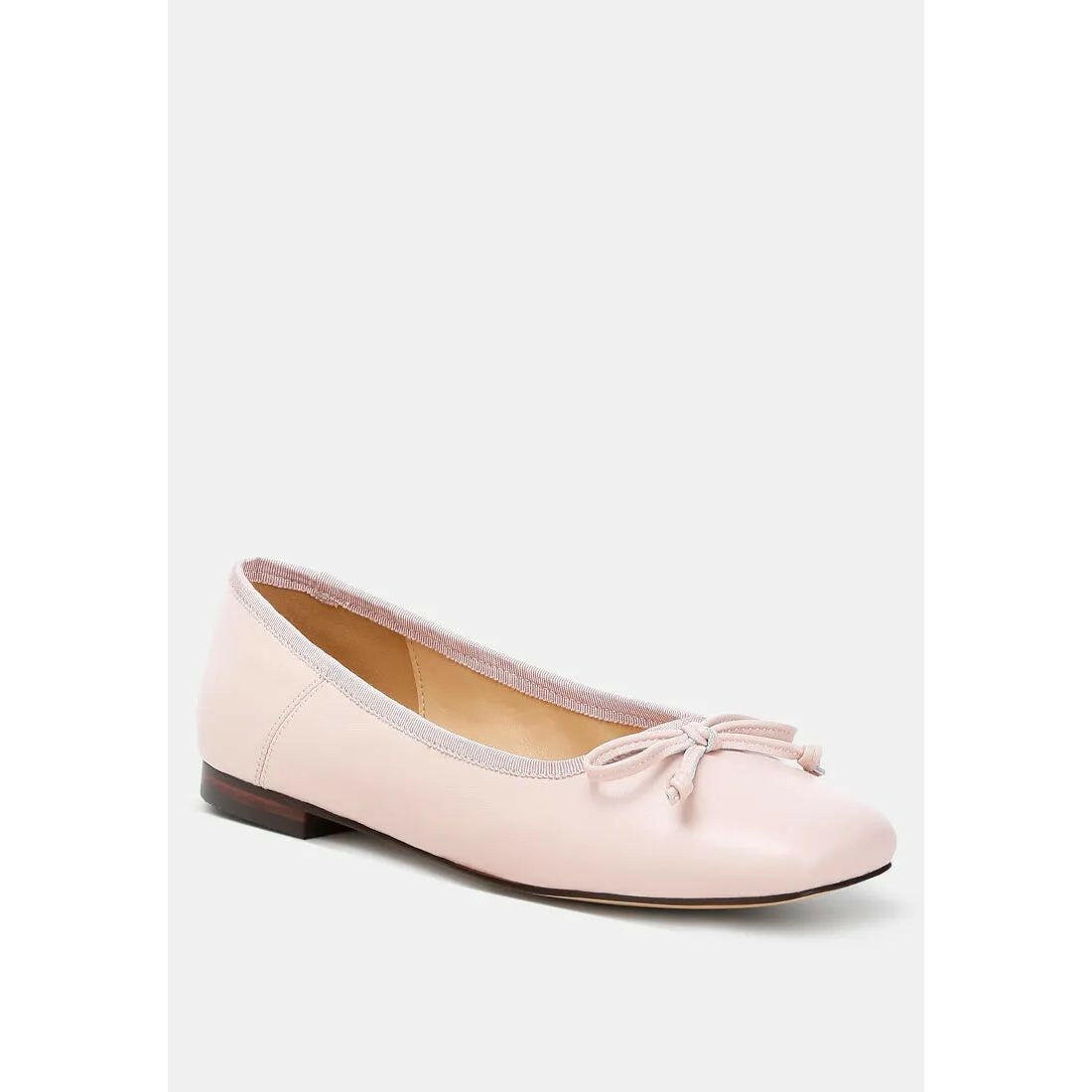 Lutten Square-Toe Bow Ballerinas.