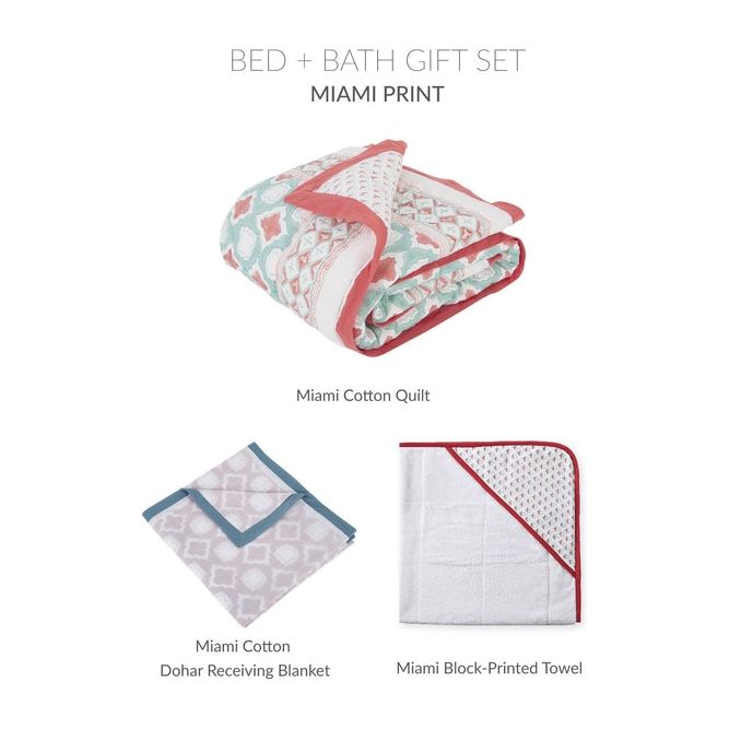 Going Home Newborn Bed + Bath Gift Set.