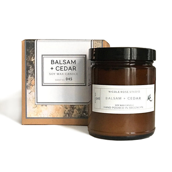 Balsam + Cedar Soy Wax Candle