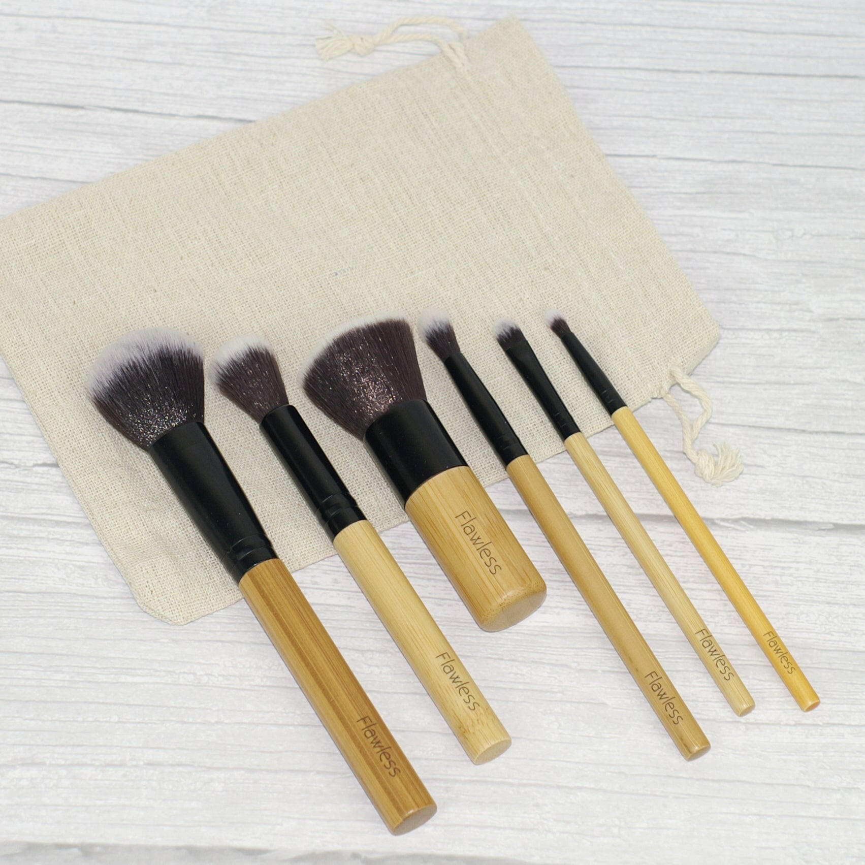 Dewy Skin Bamboo Brush Set.