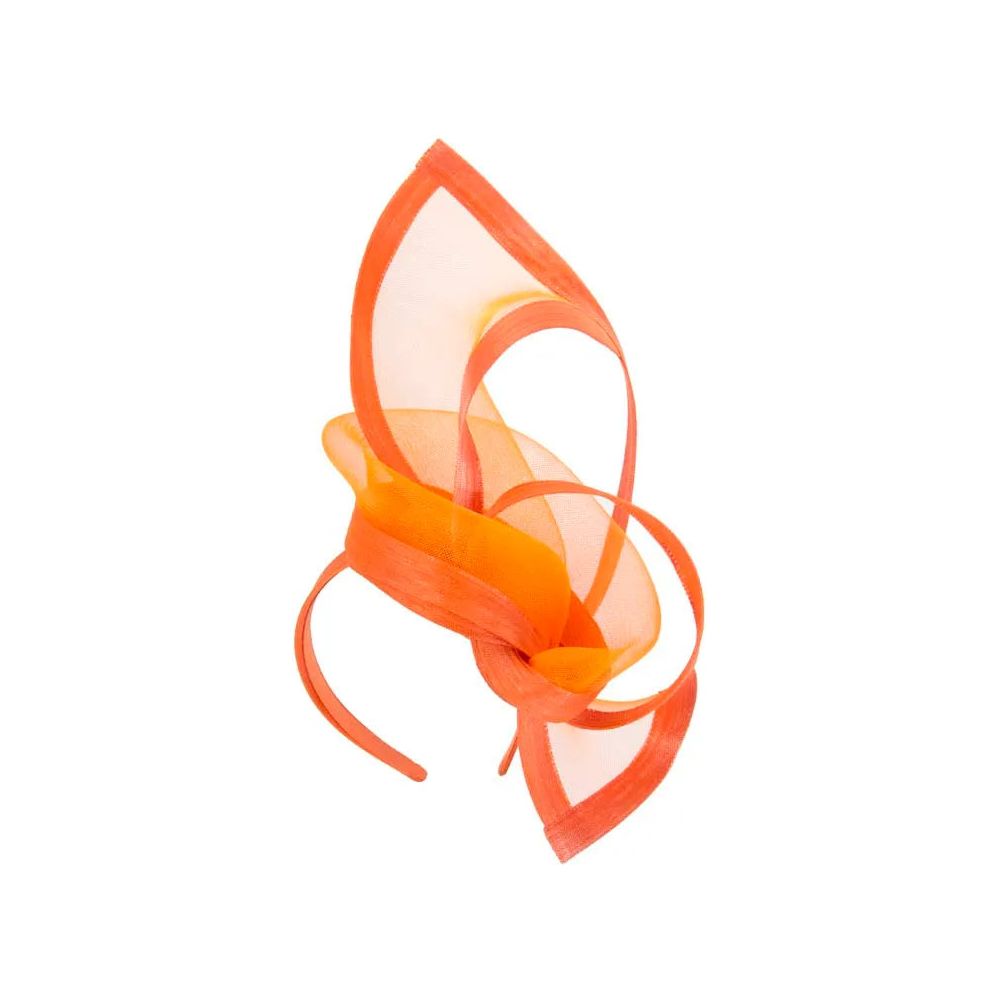 Orange fascinator for  Cup Ascot Kentucky Derby.