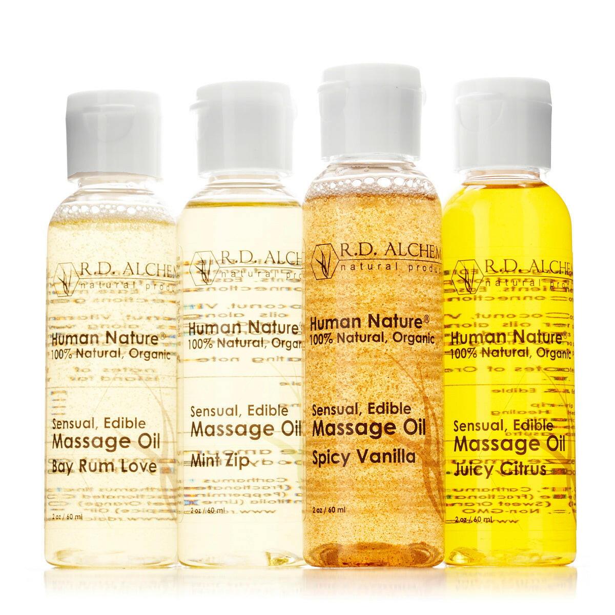 Sensual Edible Massage Oil Sample Pack.