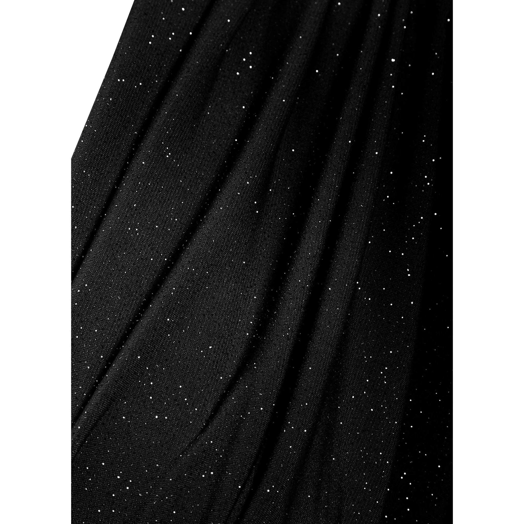 Sparkly Plunge Neck Maxi Dress.