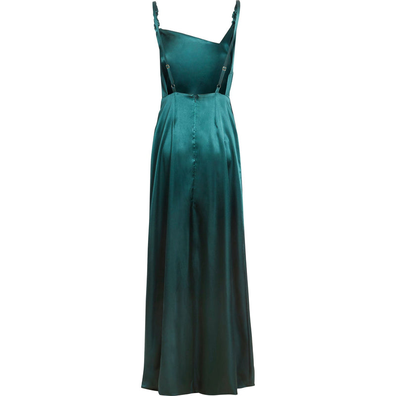 Emerald Backless Maxi Dress.