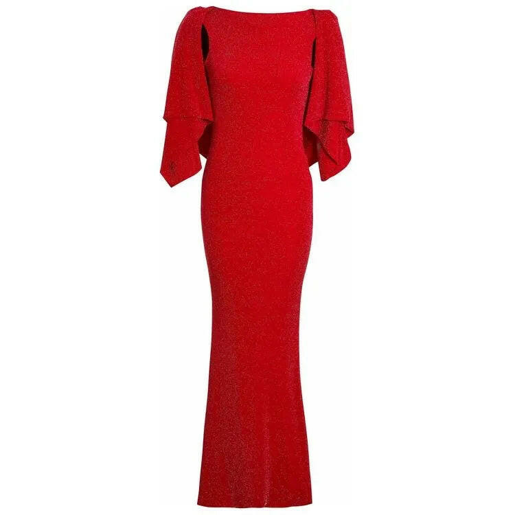 Red Cowl Back Gown.