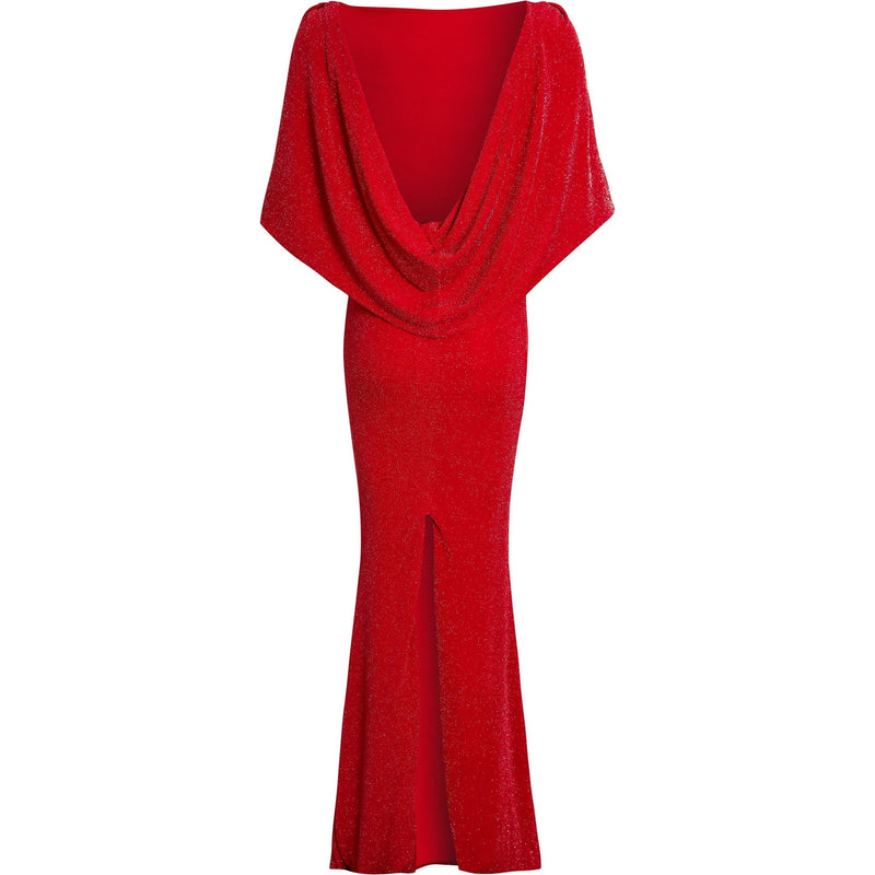 Red Cowl Back Gown.