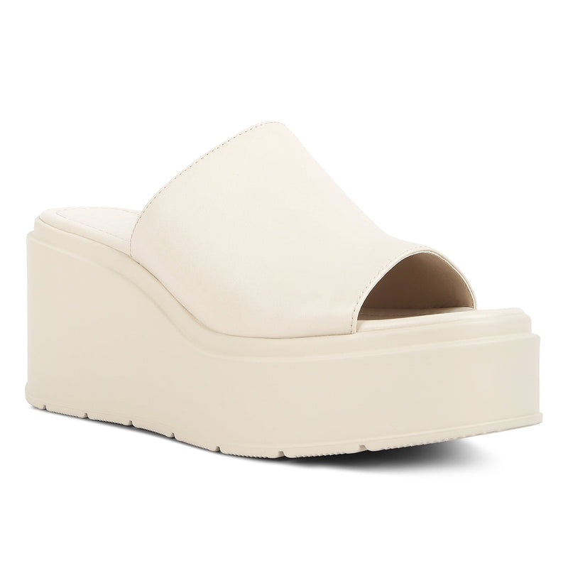 Chunky Slip On Platforms.