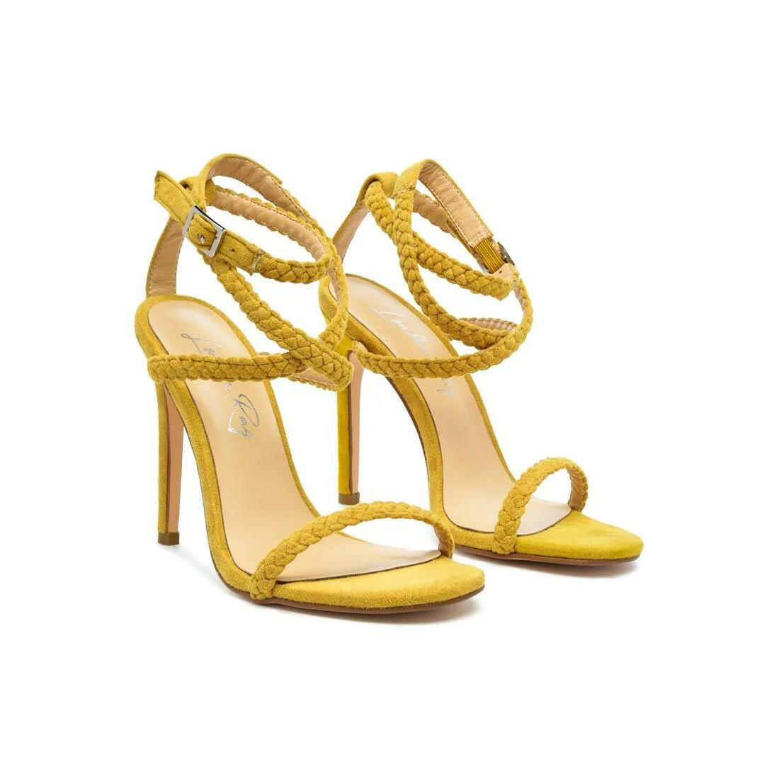 Sherri High Heeled Faux Suede Sandals.