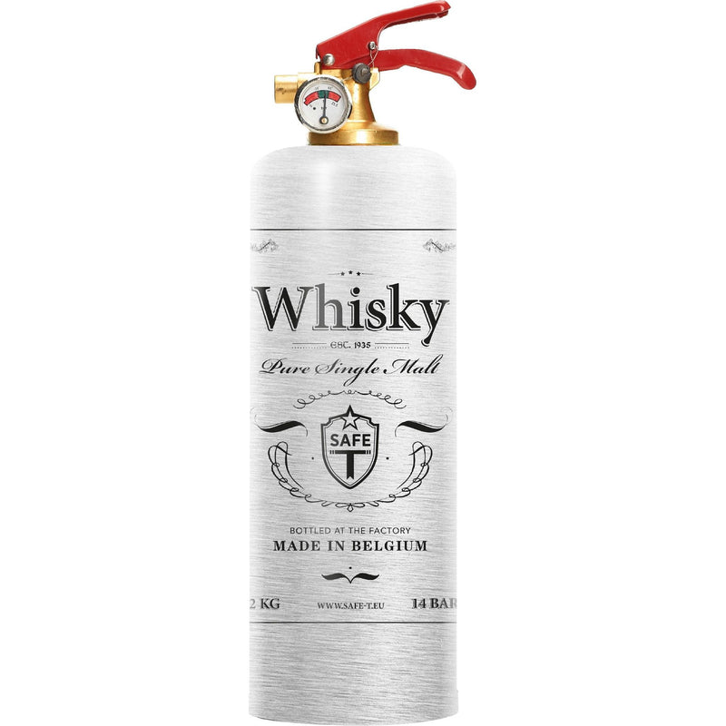 Grey Whisky Designer Fire Extinguisher.