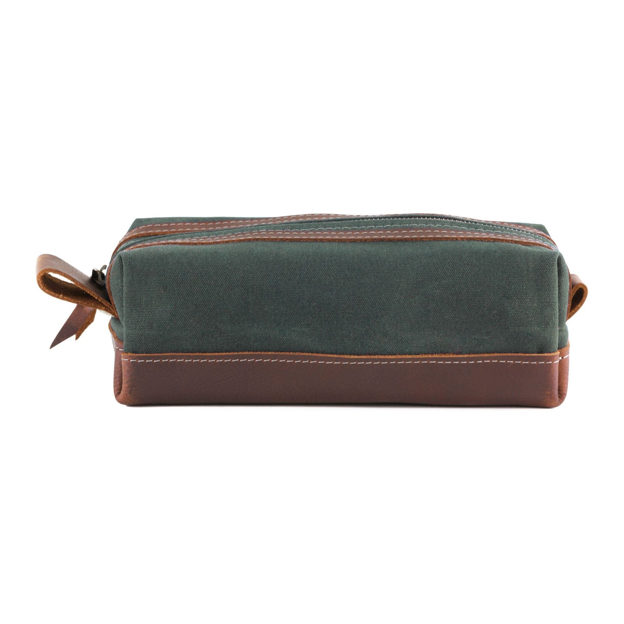 Waxed Canvas Toiletry Bag.