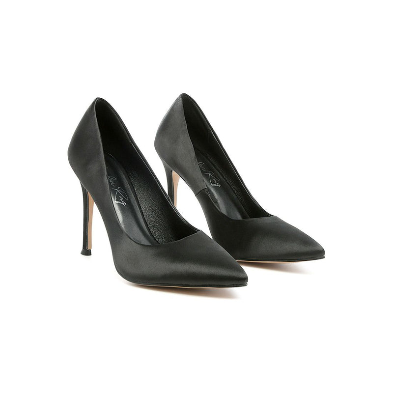 fizzy goblet satin stiletto pumps.