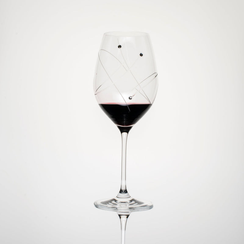 Swirl Red Wine Glasses - Set of 2 Gift Box.