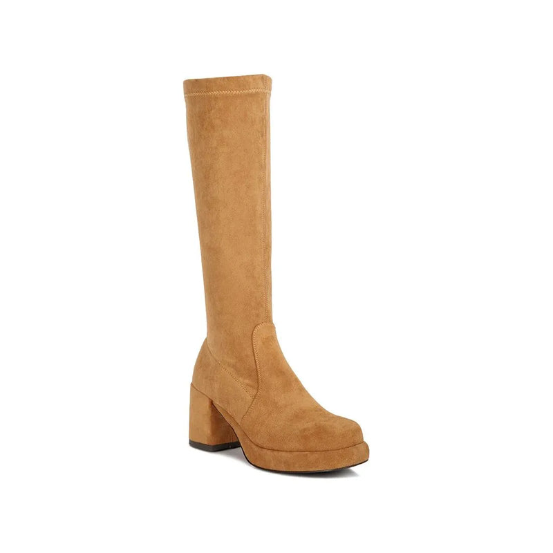 Morpin Stretch Suede Calf Boots