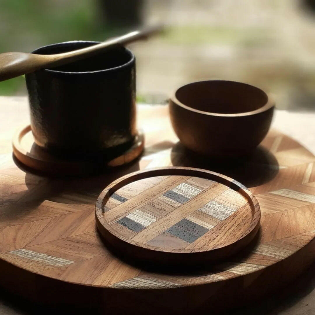 Unique Handmade End Grain Wooden Coasters.