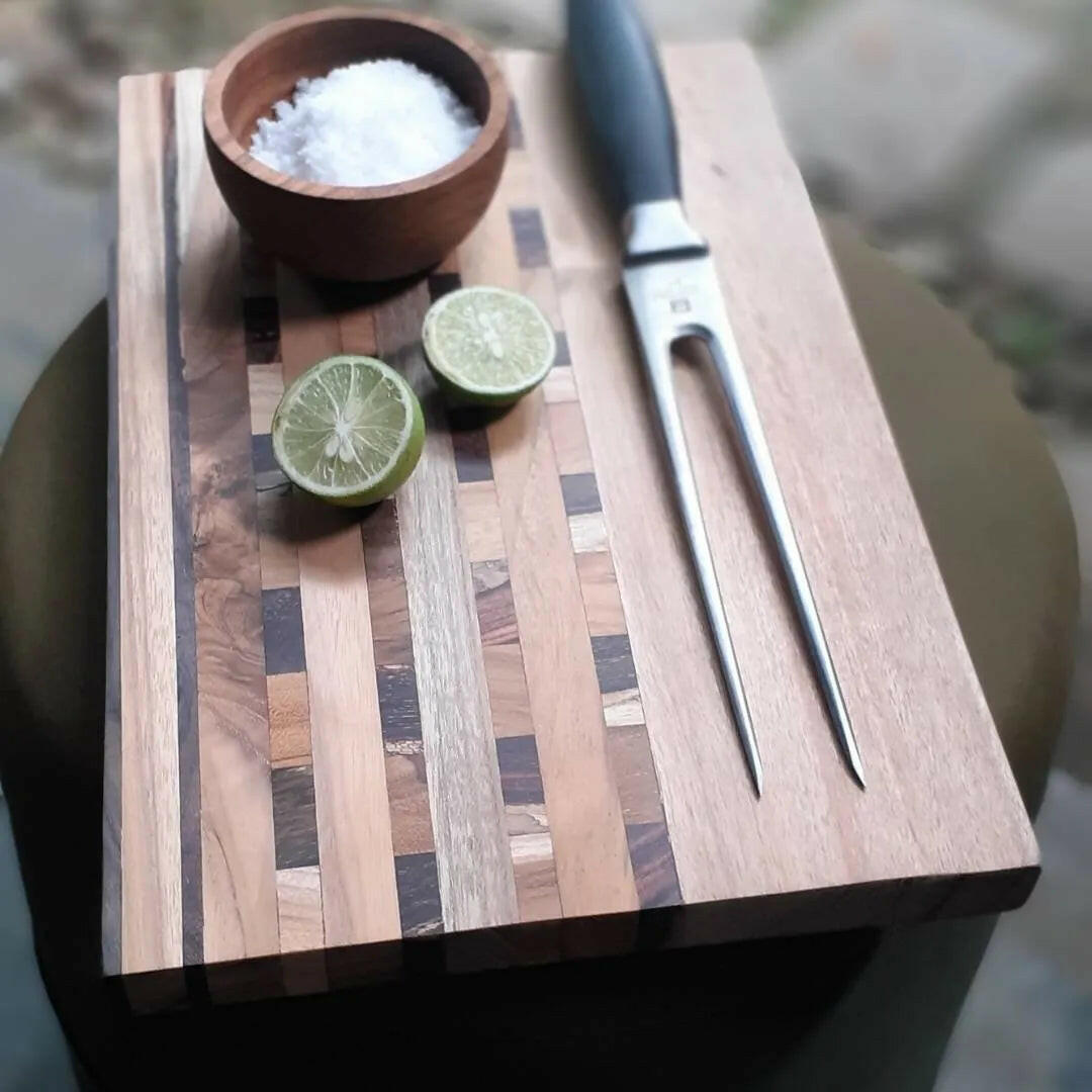 Upcycled End Grain Cutting Board.