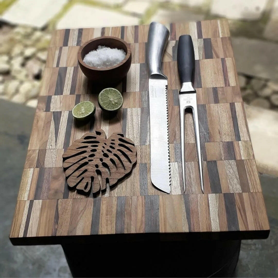 Upcycled End Grain Cutting Board.