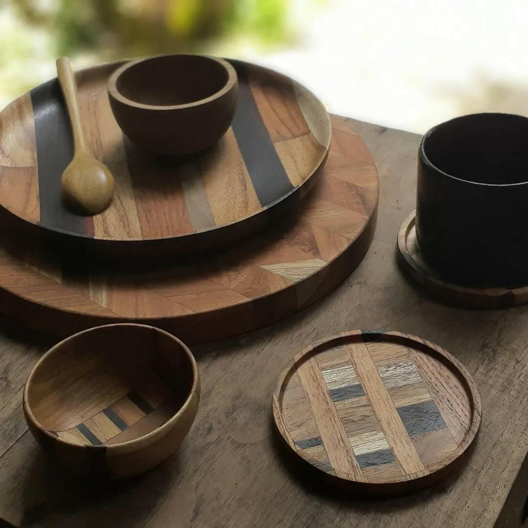 Upcycled Handmade Wooden Nibble Mini Bowl.