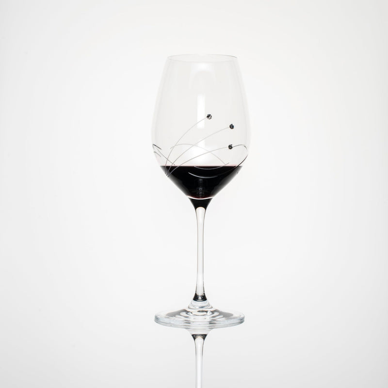 Wine Waves Red Wine Glasses - Set of 2 Gift Box.