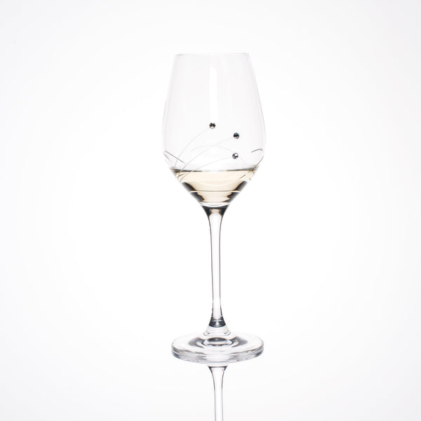 Wine Waves White Wine Glasses - Set of 2 Gift Box.