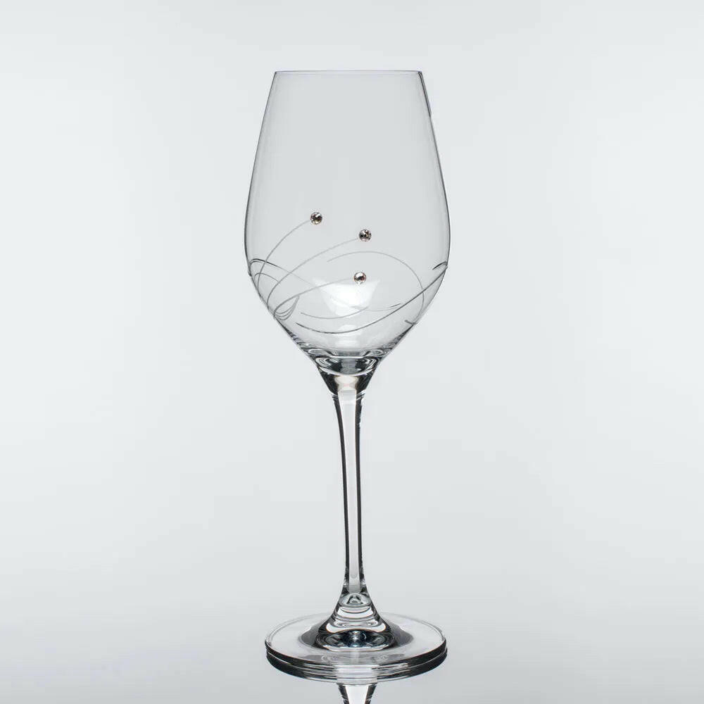 Wine Waves White Wine Glasses - Set of 2 Gift Box.