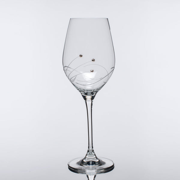 Wine Waves White Wine Glasses - Set of 2 Gift Box.