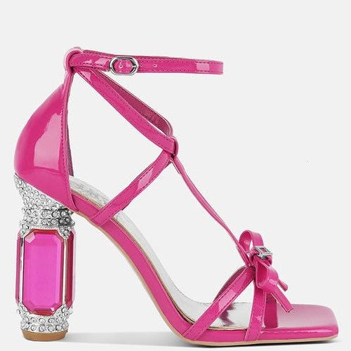 Affluence Jeweled High Heel Sandals.