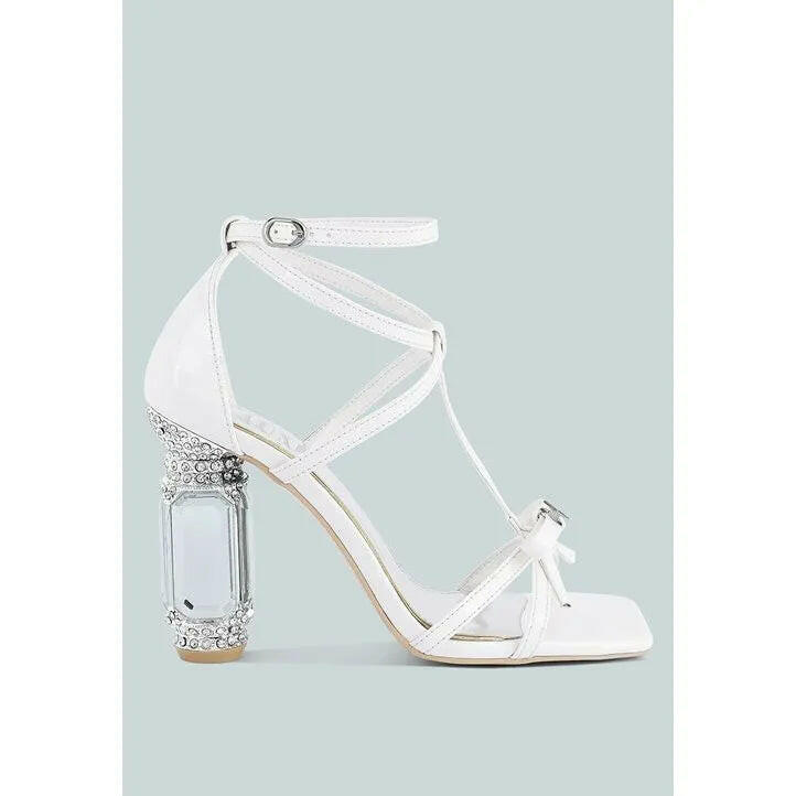 Affluence Jeweled High Heel Sandals.