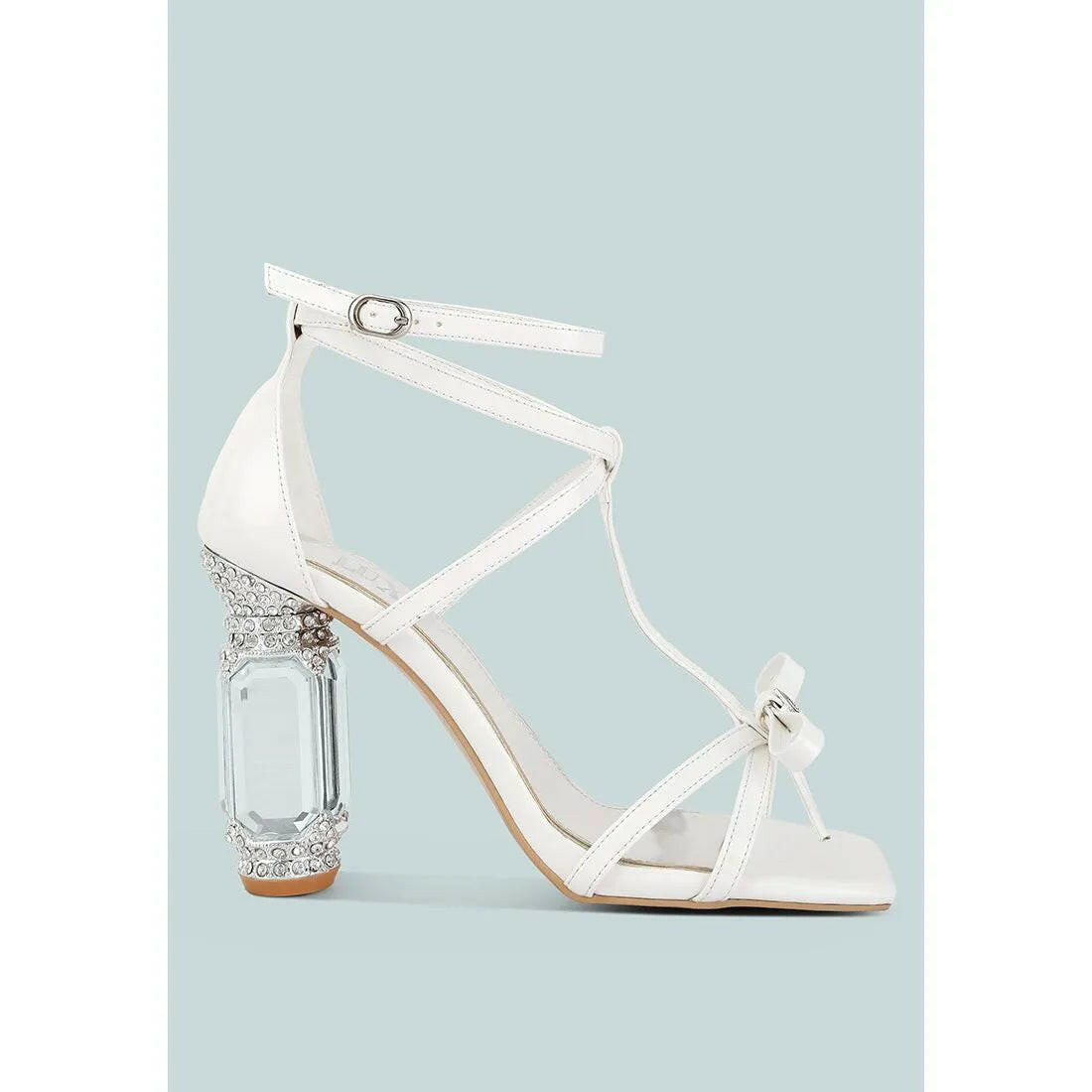 Affluence Jeweled High Heel Sandals.