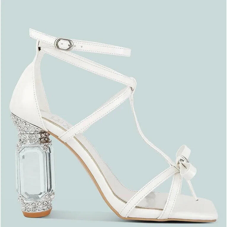 Affluence Jeweled High Heel Sandals.