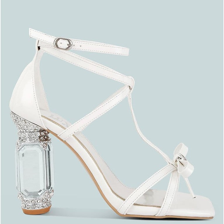 Affluence Jeweled High Heel Sandals.