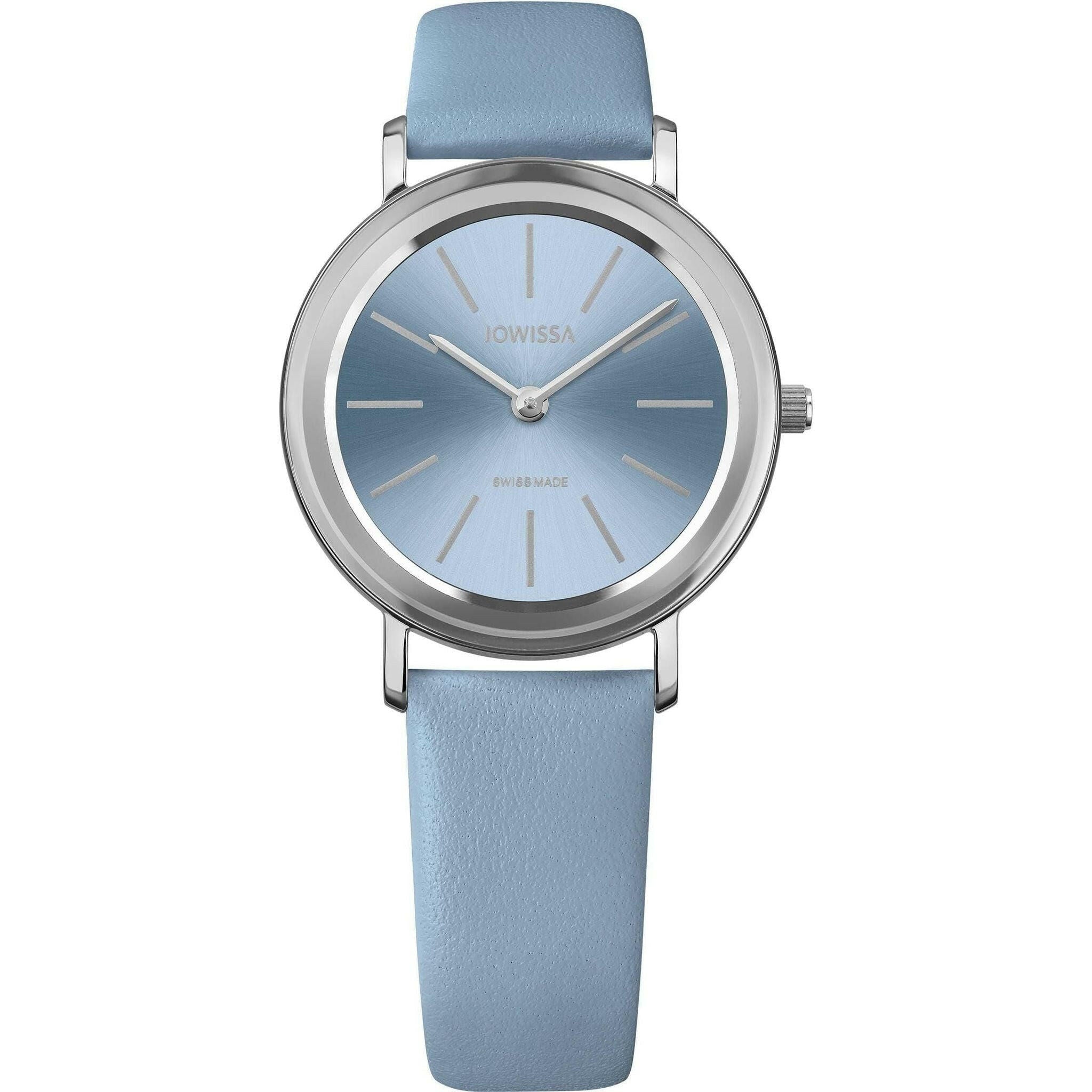 Alto Swiss Ladies Watch Steel Light Blue Strap.