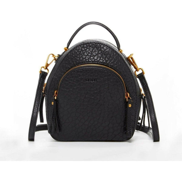 Amanda Black Convertible Backpack Purse