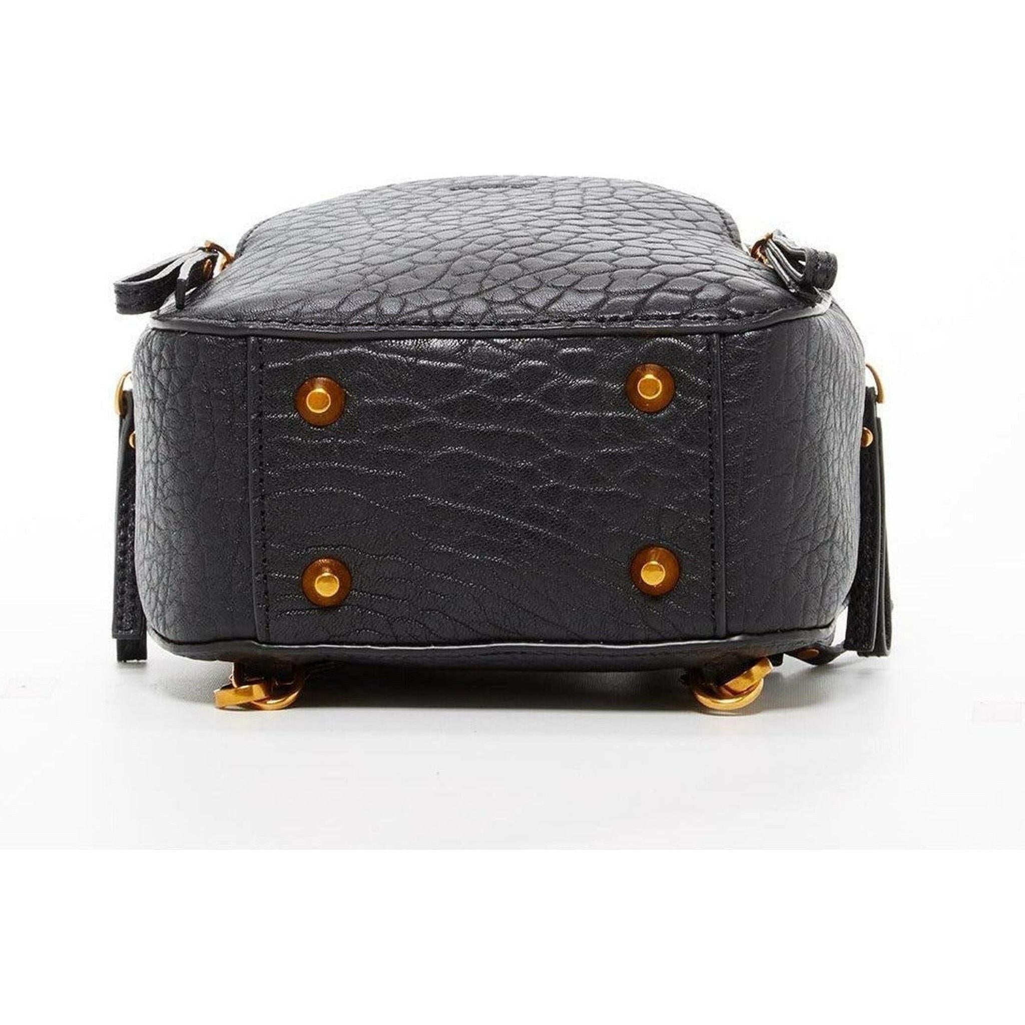 Amanda Black Convertible Backpack Purse.