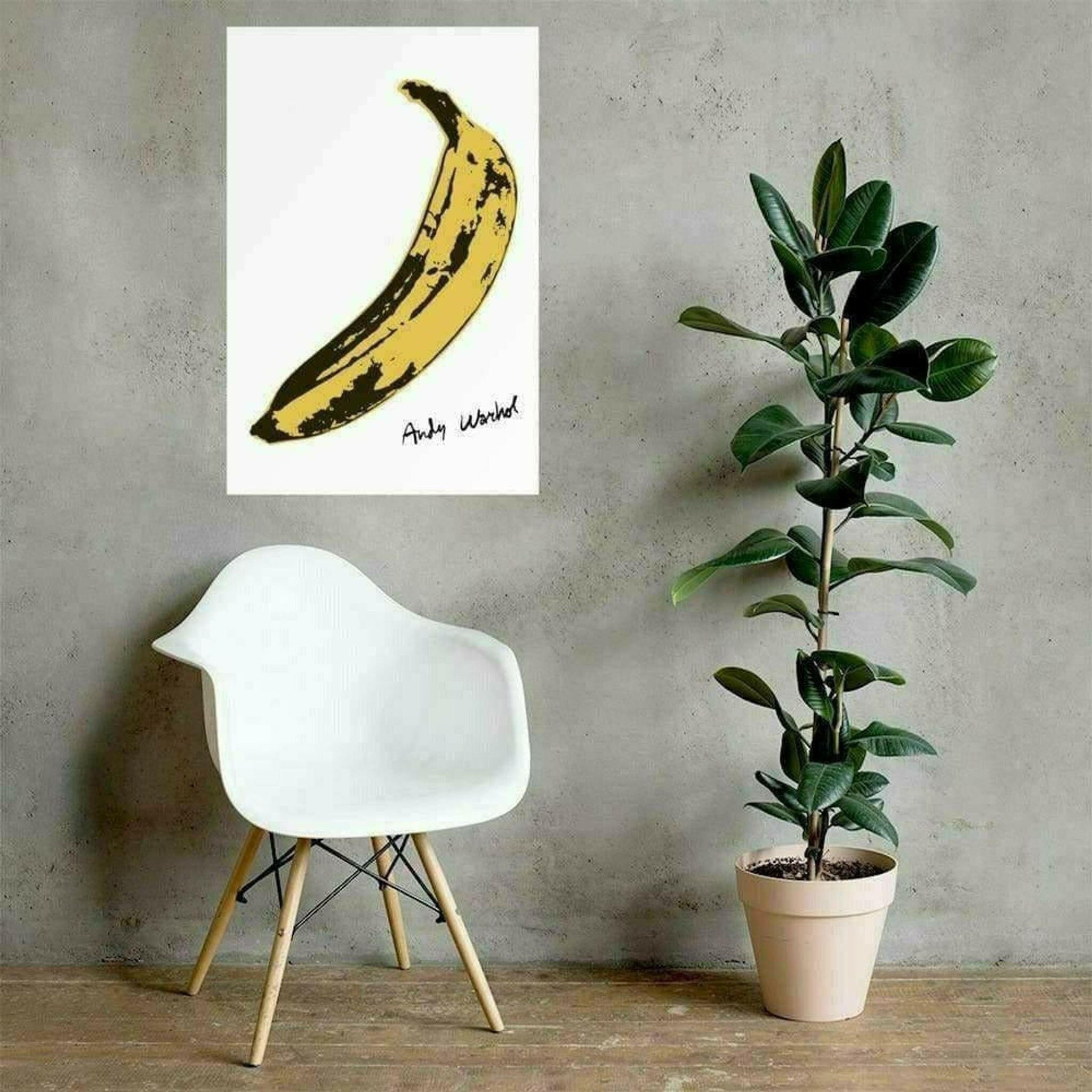 Andy Warhol's Banana, 1967 Pop Art Poster.