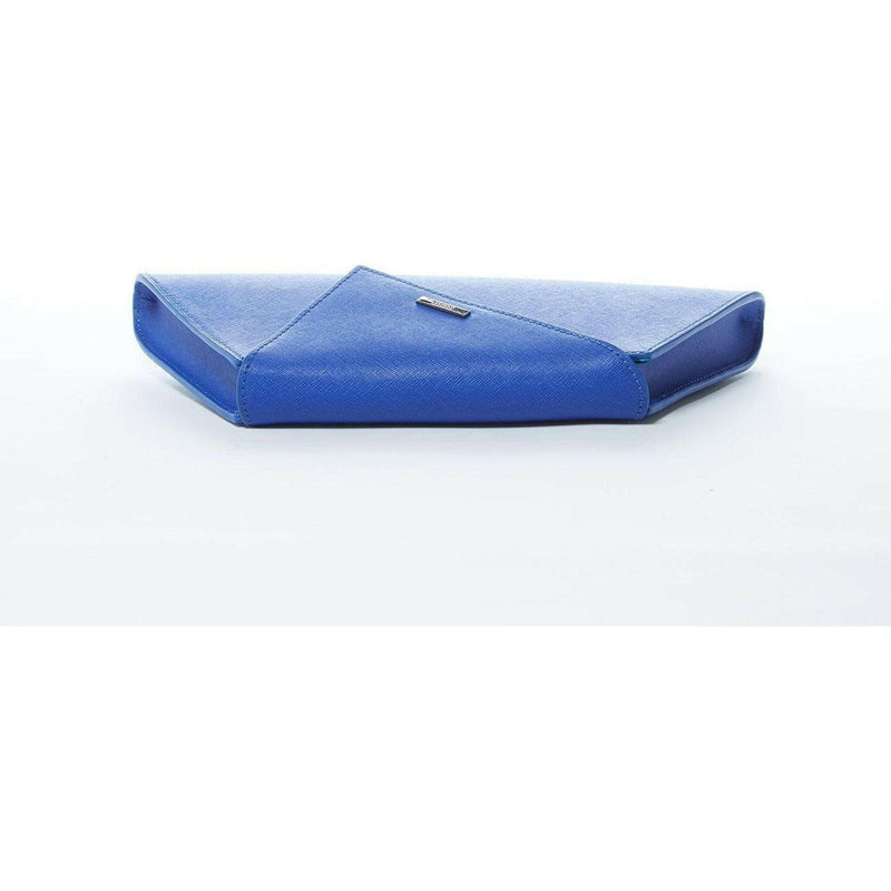 Angelica Cobalt Blue Leather Clutch Bag