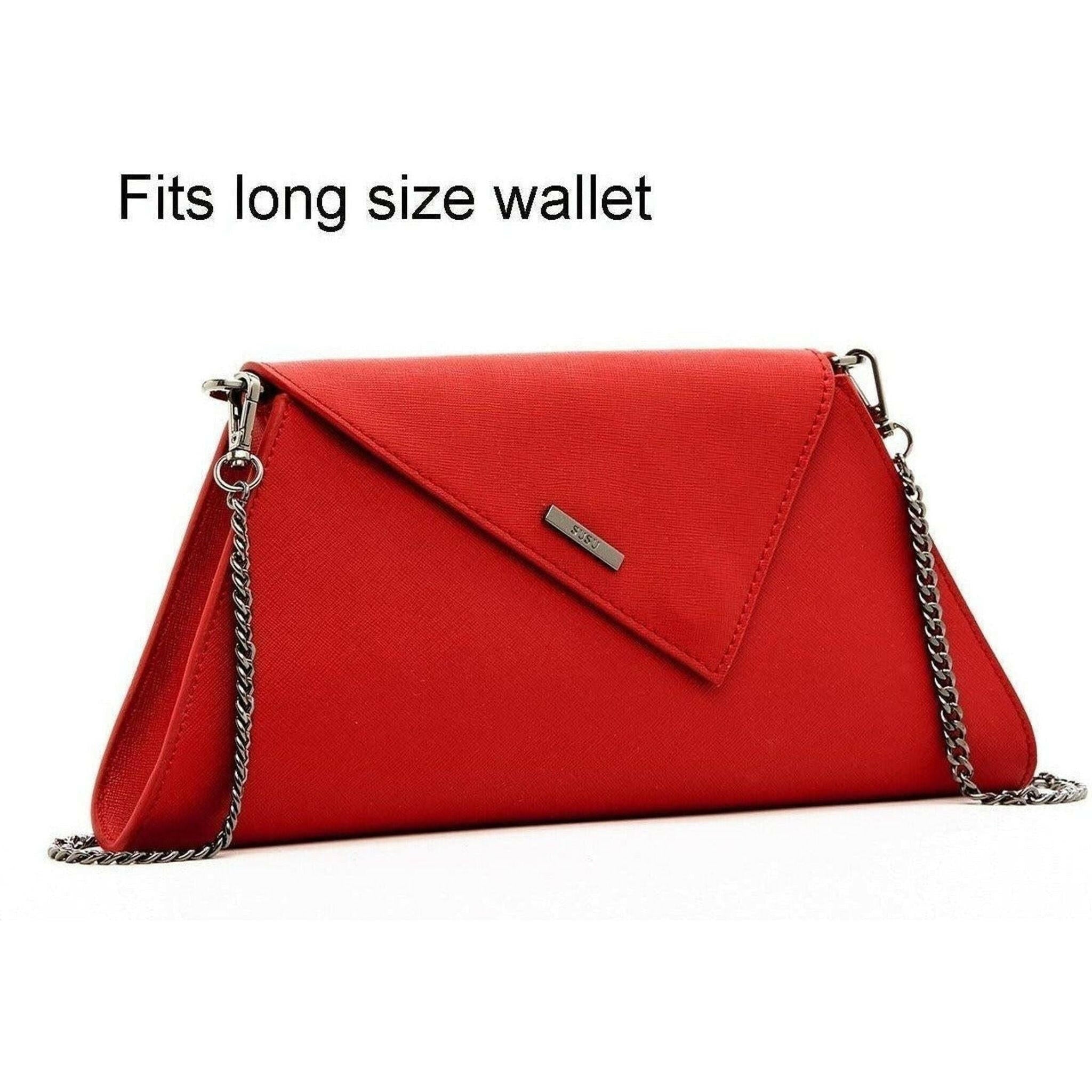 Angelica Red Clutch Purse.