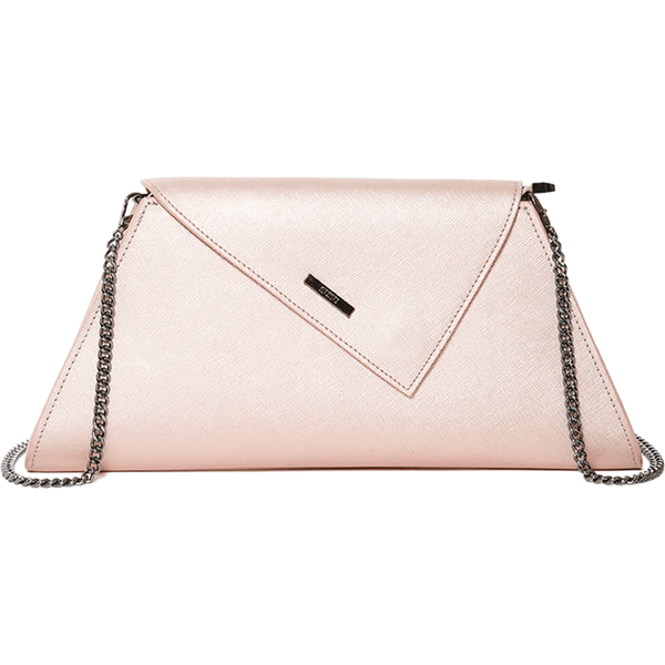 Angelica Rose Gold Metallic Clutch