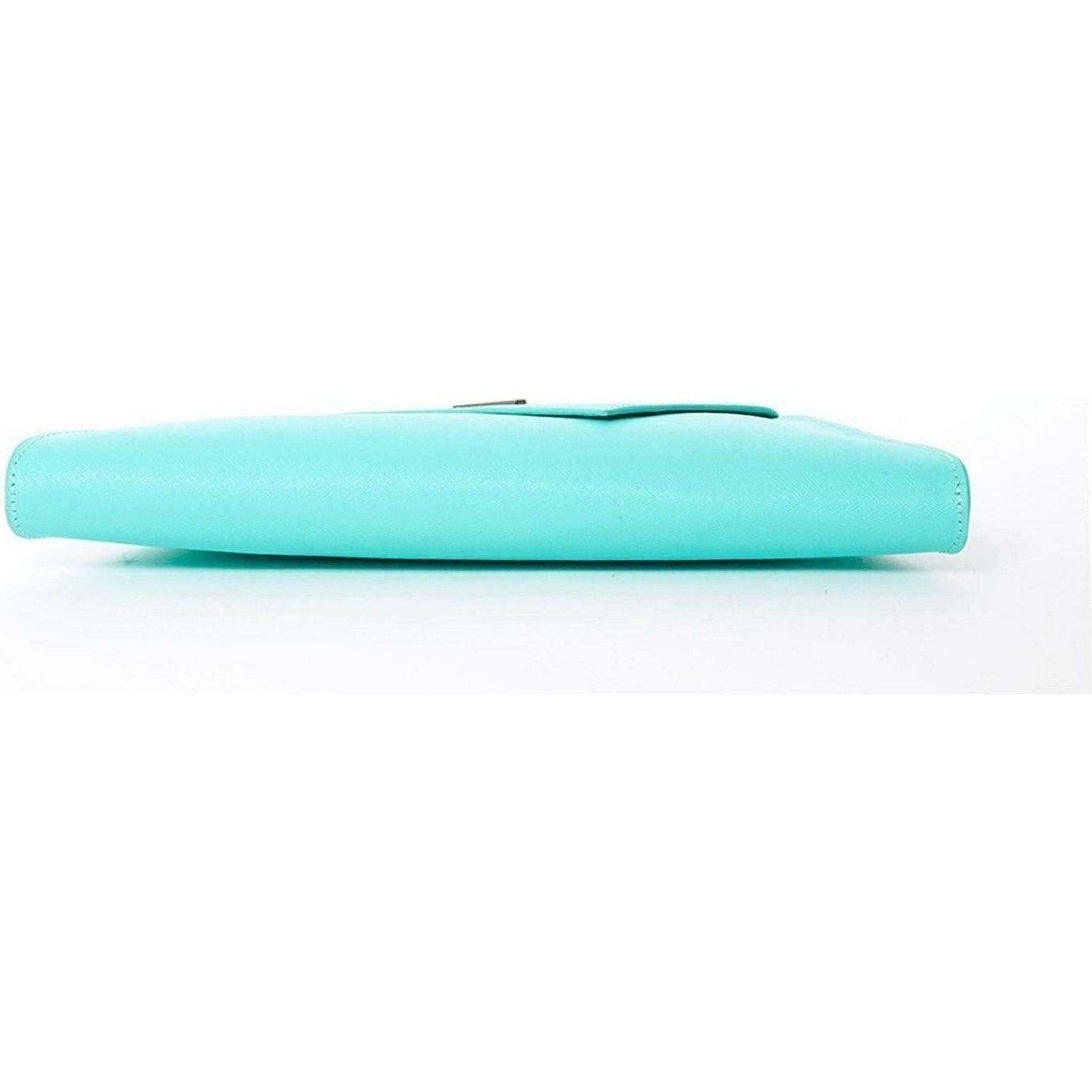 Angelica Turquoise Clutch Leather.