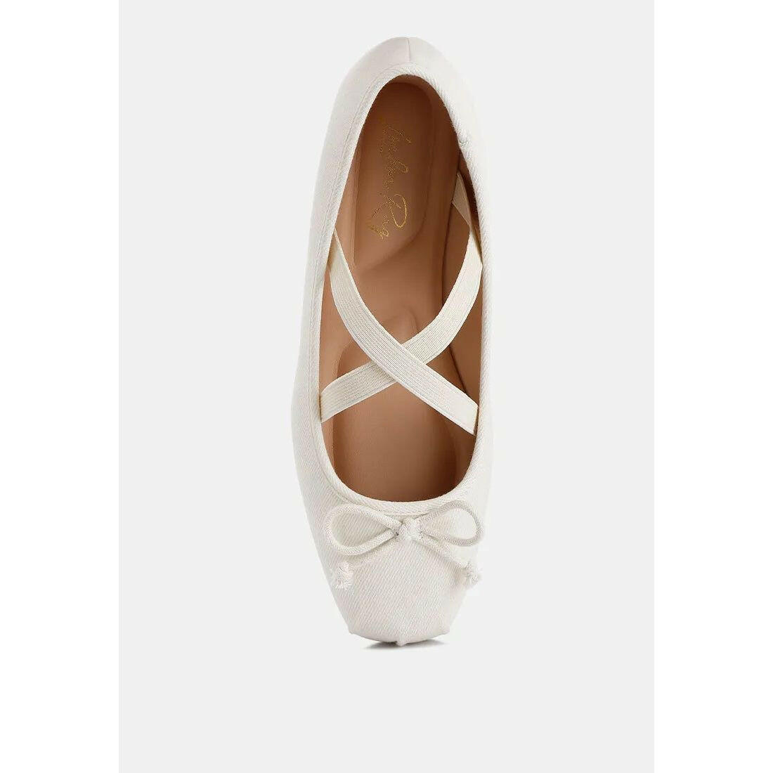 Arimer Criss Cross Strap Ballet Flats.