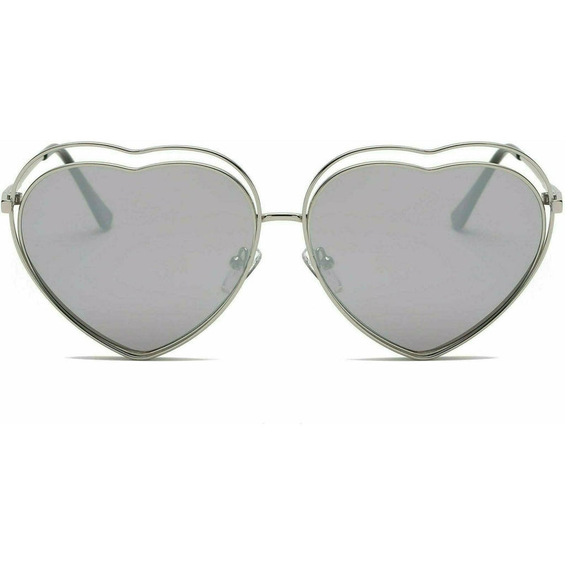 Astrid Metal Funky Hipster Heart Shape Fashion Sunglasses