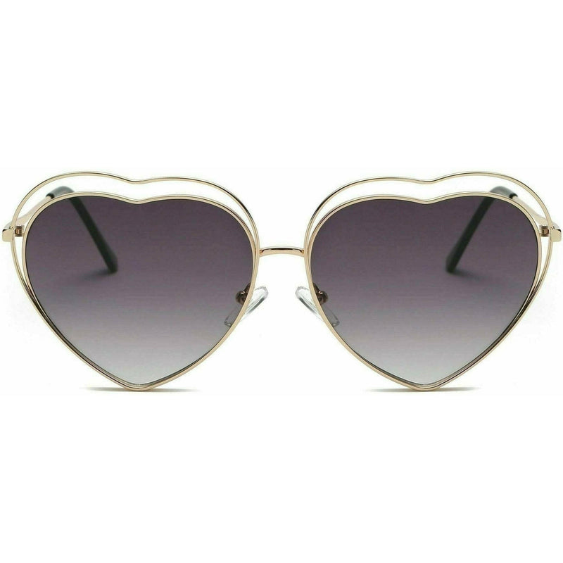 Astrid Metal Funky Hipster Heart Shape Fashion Sunglasses