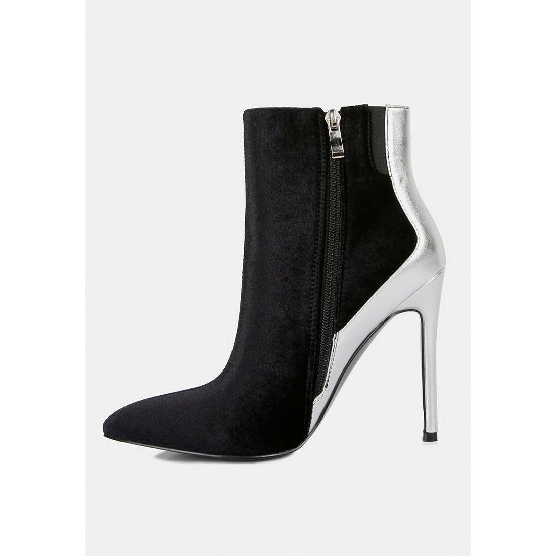 Slade Metallic Highlight High Heeled Ankle Boots.