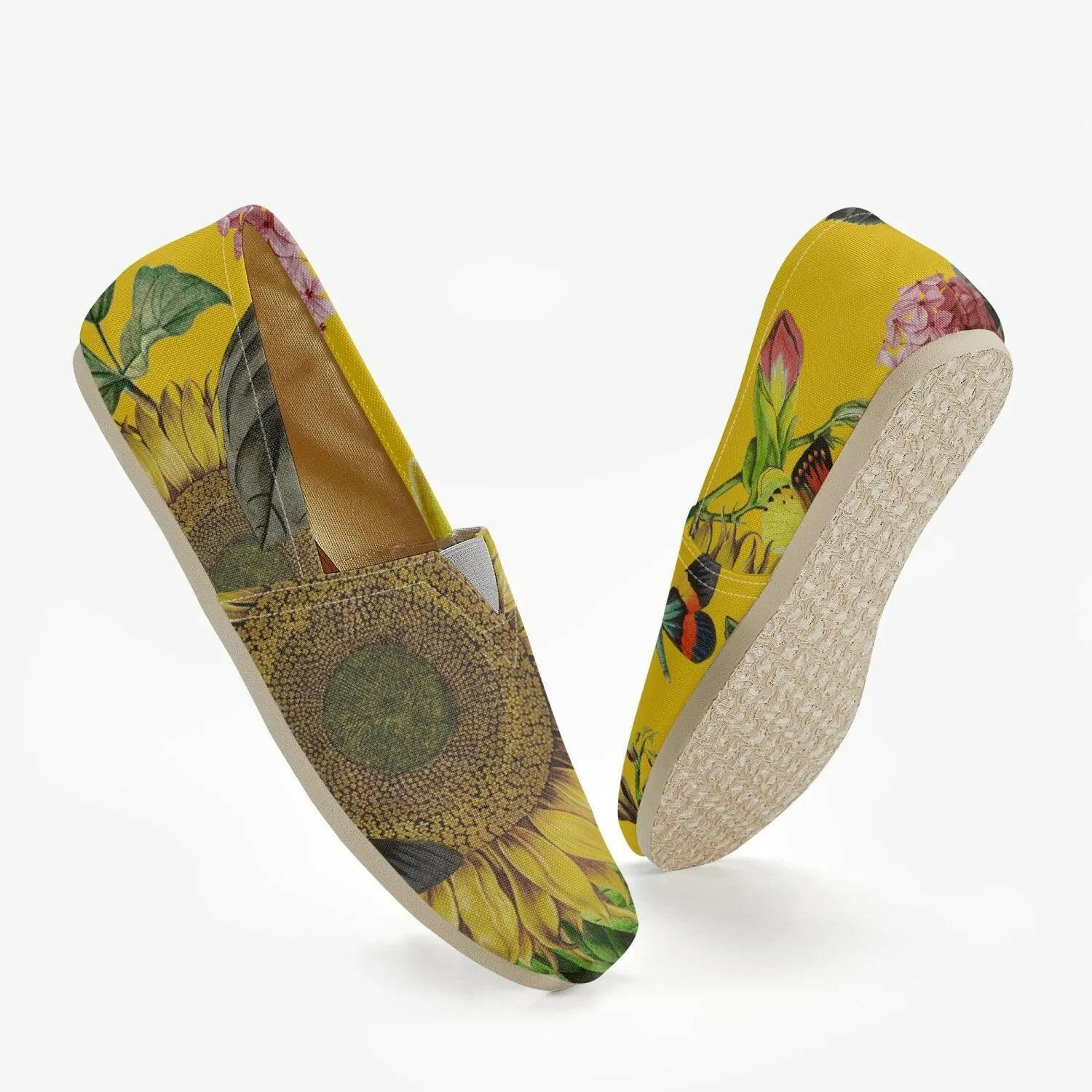 Jacki Easlick Yellow Sunflower Espadrilles.