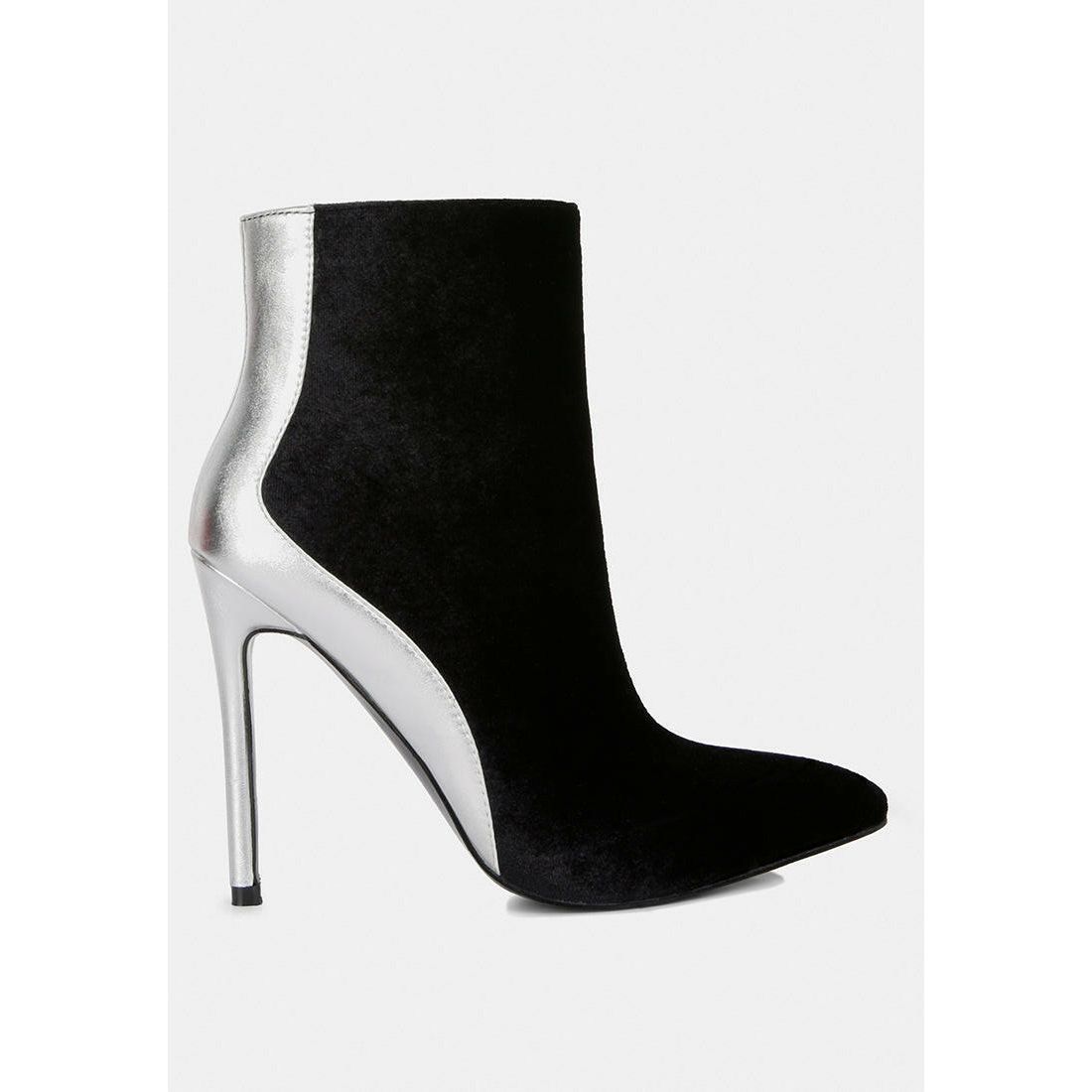 Slade Metallic Highlight High Heeled Ankle Boots.