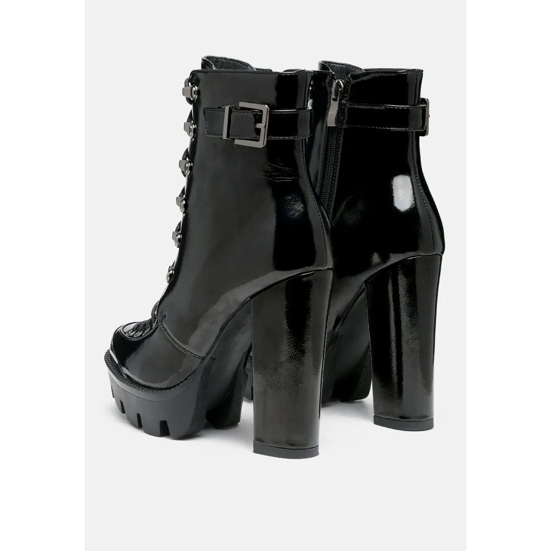 Lobra High Heel Lace Up Ankle Boots.