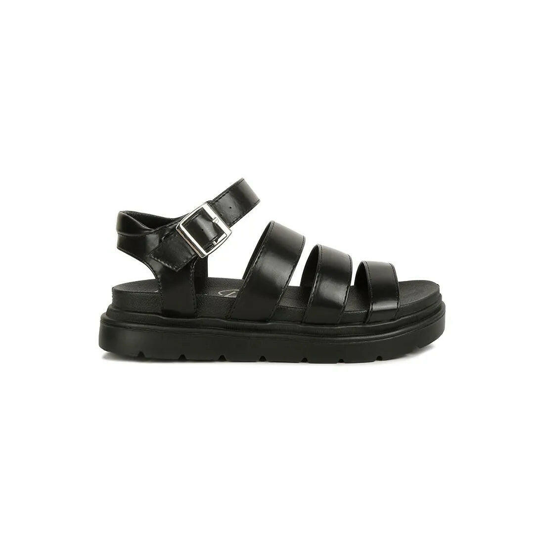 Belcher Faux Leather Gladiator Sandals.